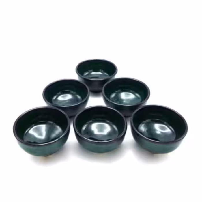 کاسه سفالی مدل ماست خوری بسته 6 عددی