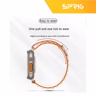 بند اسپریگ مدل Ocean-Alpine مناسب برای اپل واچ Ultra 49 میلی متر مجموعه دو عددی