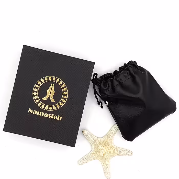 دستبند مدل هفت چاکرا با بافت چرمی66