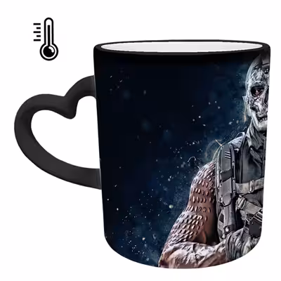 ماگ حرارتی مدل دسته قلبی طرح بازی کال آف دیوتی کد 27