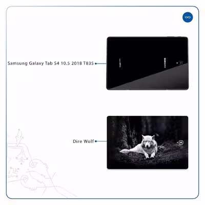 برچسب پوششی ماهوت مدل Dire Wolf مناسب برای تبلت سامسونگ Galaxy Tab S4 10.5 2018 T835