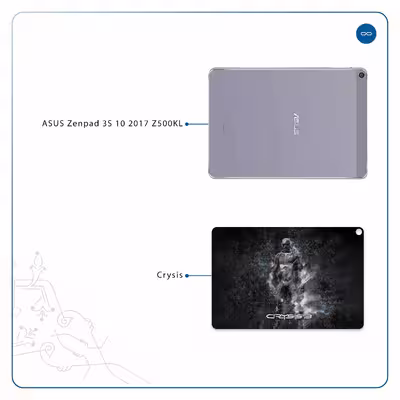 برچسب پوششی ماهوت مدل Crysis مناسب برای تبلت ایسوس Zenpad 3S 10 2017 Z500KL