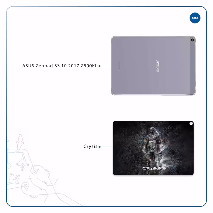برچسب پوششی ماهوت مدل Crysis مناسب برای تبلت ایسوس Zenpad 3S 10 2017 Z500KL