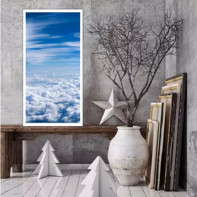 تابلو بکلیت طرح منظره ی آسمان ابری مدل W-S3025