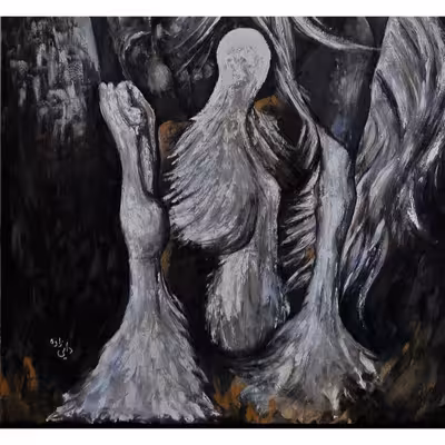 تابلو نقاشی رنگ روغن طرح اسب کد 4