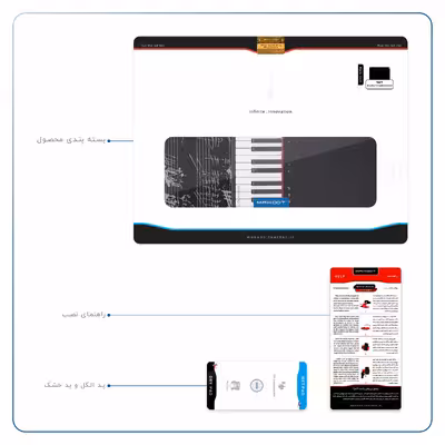 برچسب پوششی ماهوت مدل Piano-Instrument مناسب برای تبلت اپل iPad Pro 12.9 (GEN 3) 2018 A1876