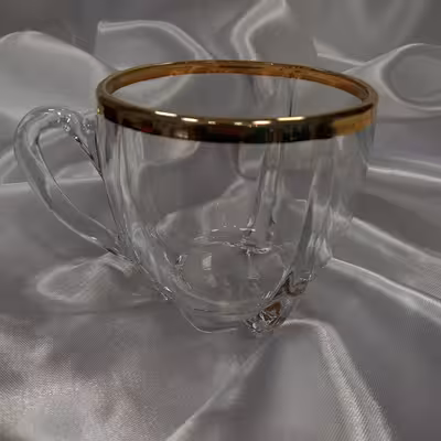 فنجان مدل Seltik لب طلایی بسته 6 عددی