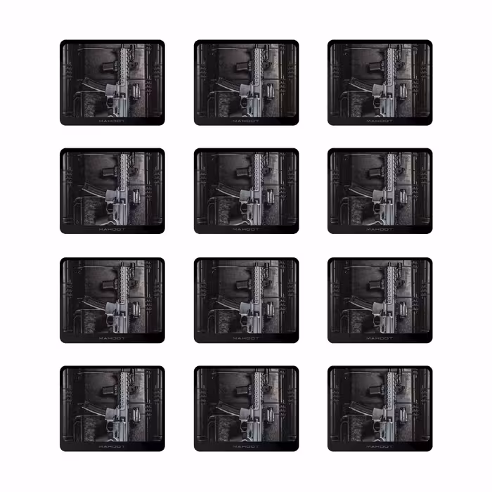 زیر لیوانی ماهوت مدل Gun بسته 12 عددی