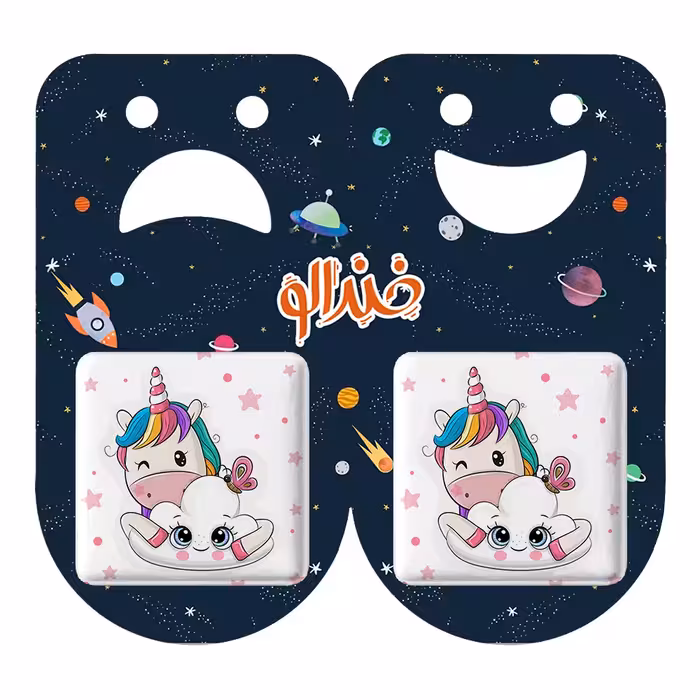 پیکسل خندالو مدل یونیکورن کد 3842 به همراه مگنت