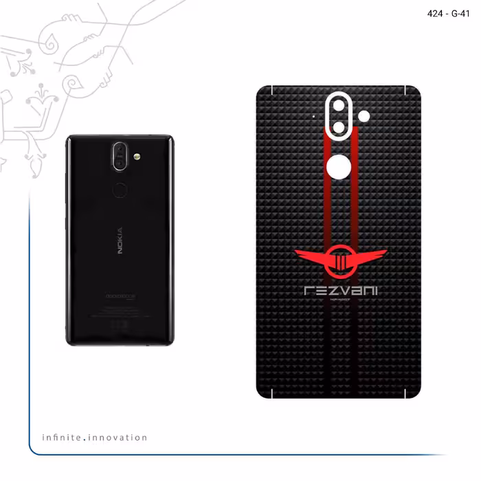 برچسب پوششی ماهوت مدل Rezvani Motors مناسب برای گوشی موبایل نوکیا 8 Sirocco