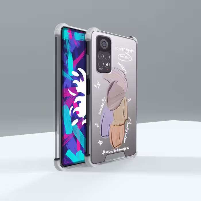 کاور لاین کینگ مدل آینه ایی نشکن طرح گواش مناسب برای گوشی موبایل شیایومی Redmi Note 11 Global Note 11S