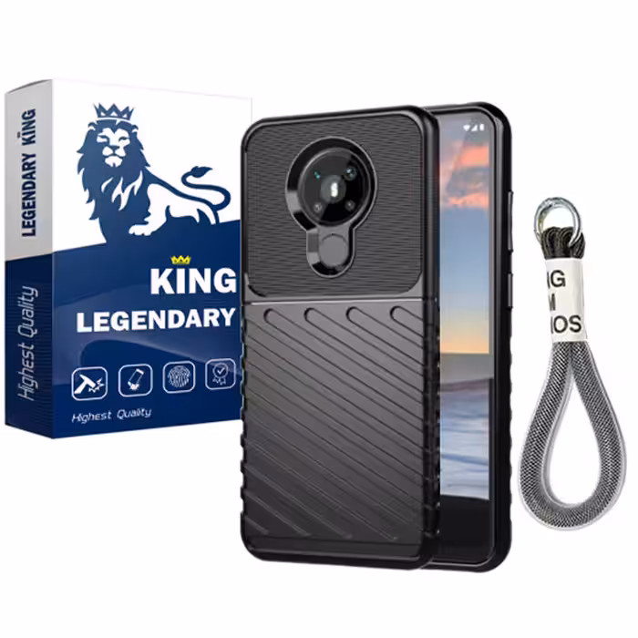 کاور لجندری کینگ مدل LGB-NKC21 مناسب برای گوشی موبایل نوکیا 5.3 به همراه بند آویز