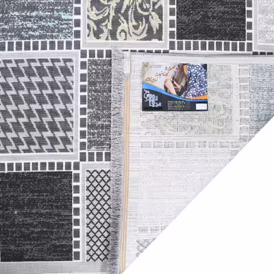 گلیم ماشینی دنیای فرش مدل مانا کد 1074