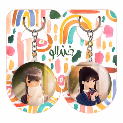 جاکلیدی خندالو مدل انیمه کومی سان کد 1610516103 مجموعه 2 عددی