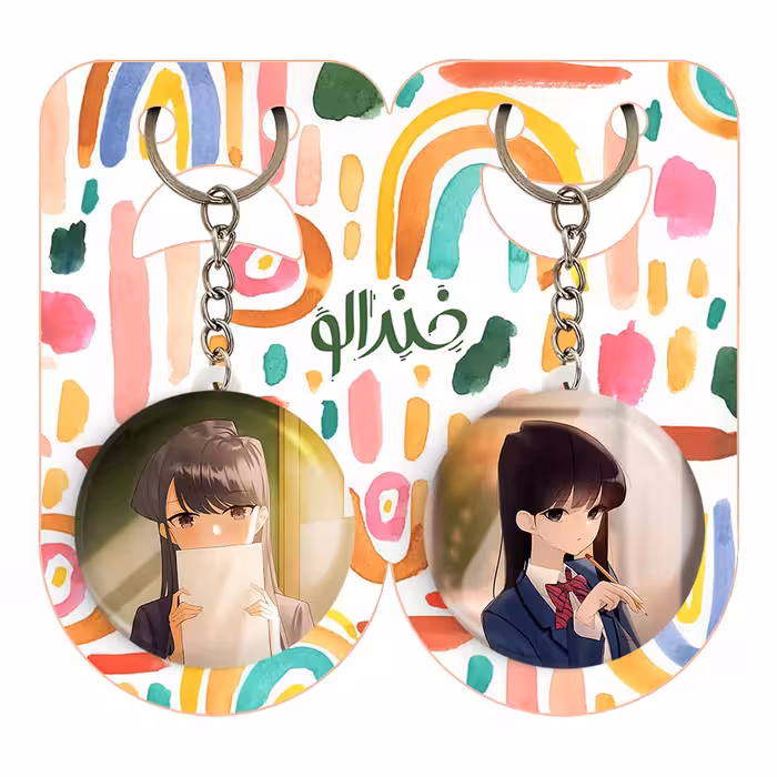 جاکلیدی خندالو مدل انیمه کومی سان کد 1610516103 مجموعه 2 عددی