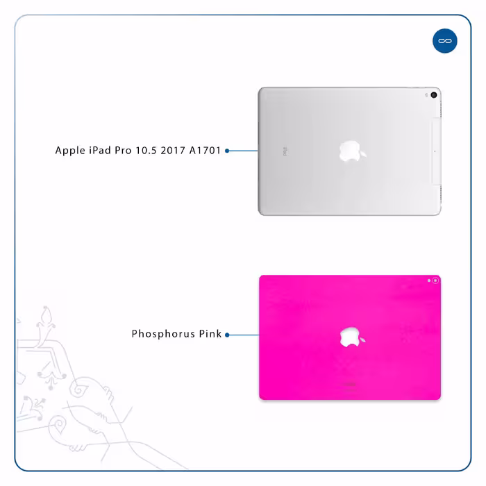 برچسب پوششی ماهوت مدل Phosphorus-Pink مناسب برای تبلت اپل iPad Pro 10.5 2017 A1701