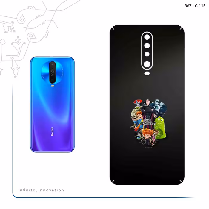 برچسب پوششی ماهوت مدل Hotel Transylvania مناسب برای گوشی موبایل شیائومی Redmi K30