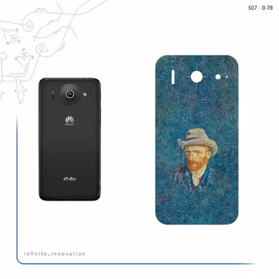 برچسب پوششی ماهوت مدل Self portrait with a gray felt hat مناسب برای گوشی موبایل هوآوی Ascend G510