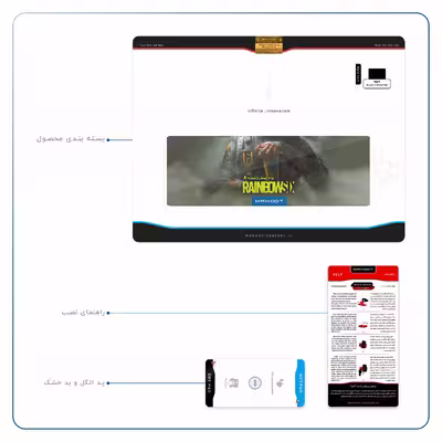 برچسب پوششی ماهوت مدل Rainbow-Six-Game مناسب برای تبلت اپل iPad Air 2 2014 A1566