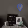 چراغ دیواری نئون دیزاین طرح Location_BL