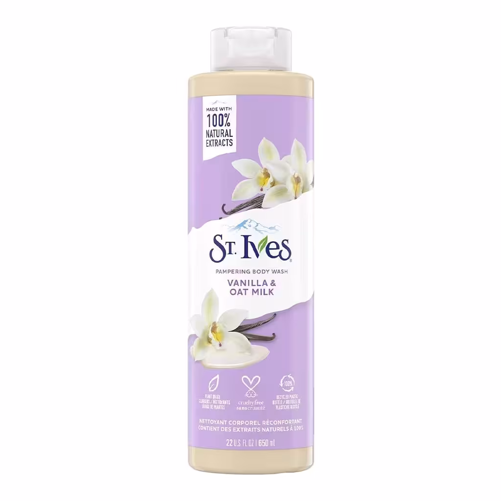 شامپو بدن سنت ایوز وانیل و شیر جو St.Ives Pampering Vanilla and Oat Milk Body Wash