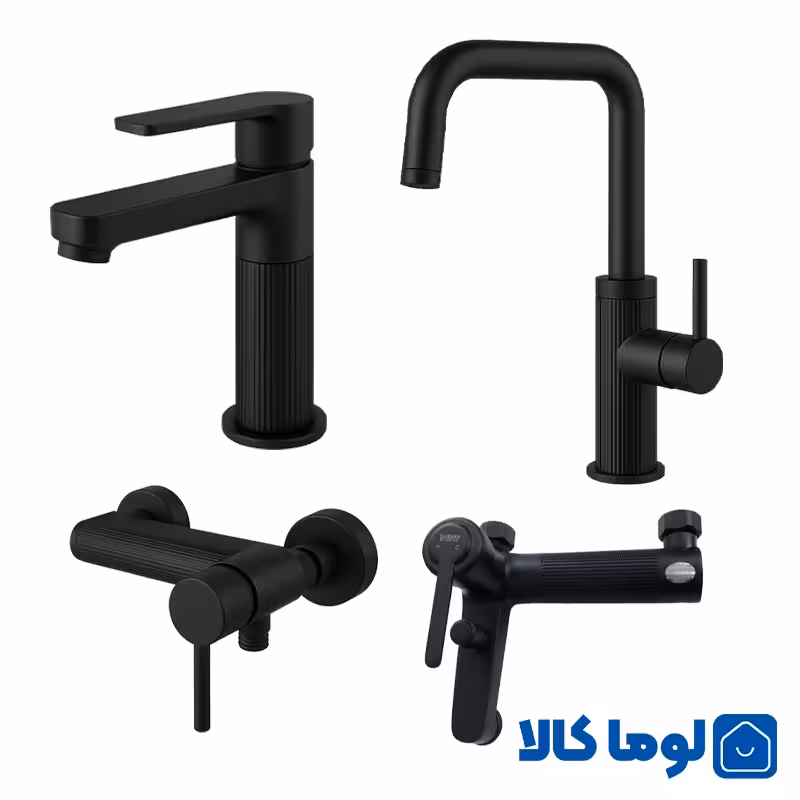 ست شیر آلات راسان مدل رزالین مشکی