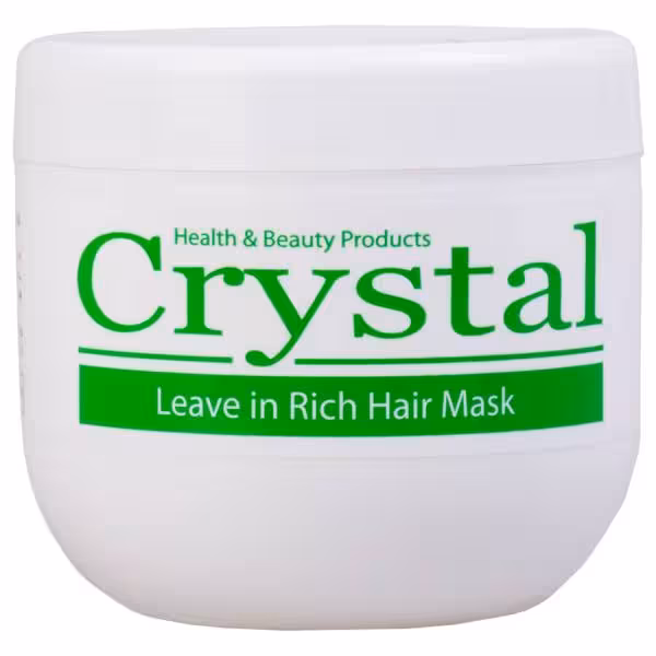 ماسک موی مغذی کریستال مدل بدون آبکشی حجم 500 میلی لیتر  Crystal Hair Leave In Rich Hair Mask500ml