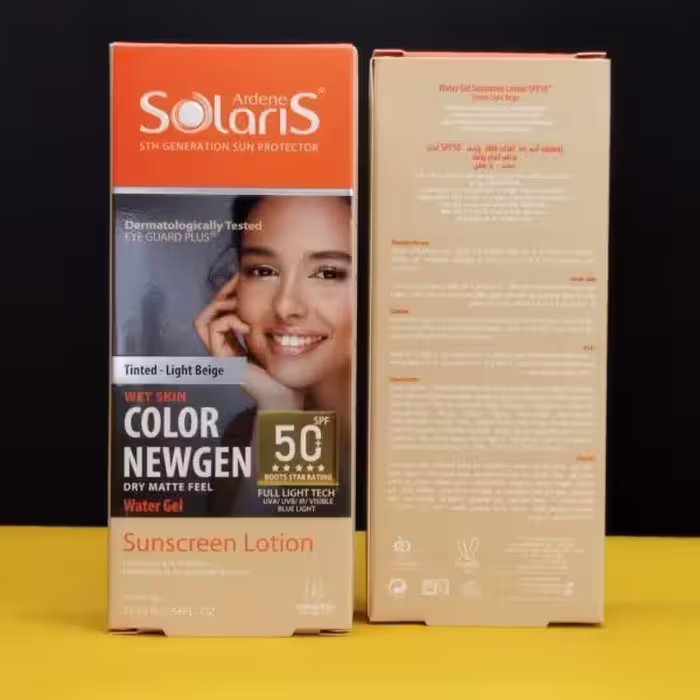 ضد افتاب رنگی سولاریس اس پی اف 50 color newgen بژ روشن