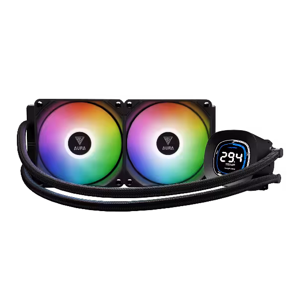 خنک کننده مایع پردازنده گیم دیاس مدل AURA GL240 DIGITAL