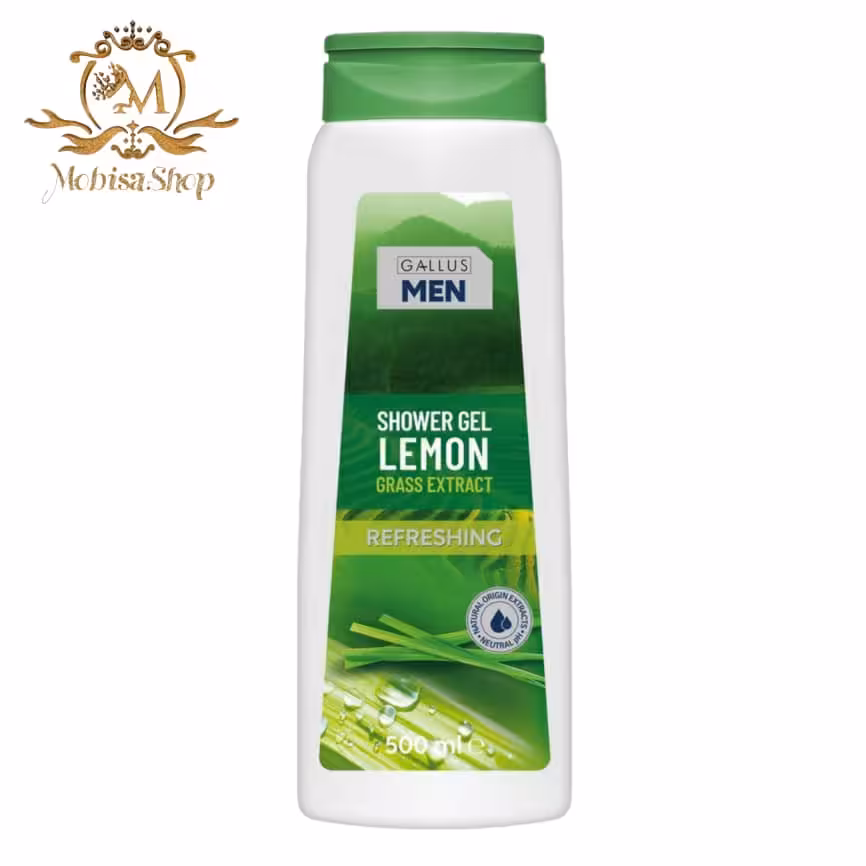 شامپو بدن آلمانی گالوس Gallus مدل Lemon حاوی عصاره لیمو 500 میل