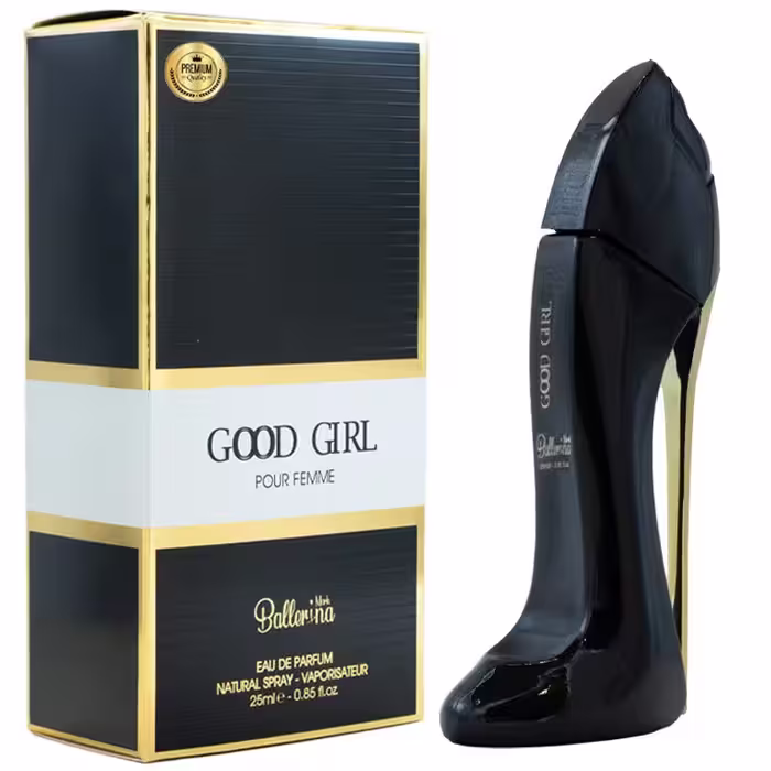 عطر جیبی زنانه بالرینا مدل گود گرل با رایحه گرم حجم 25 میلی لیتر