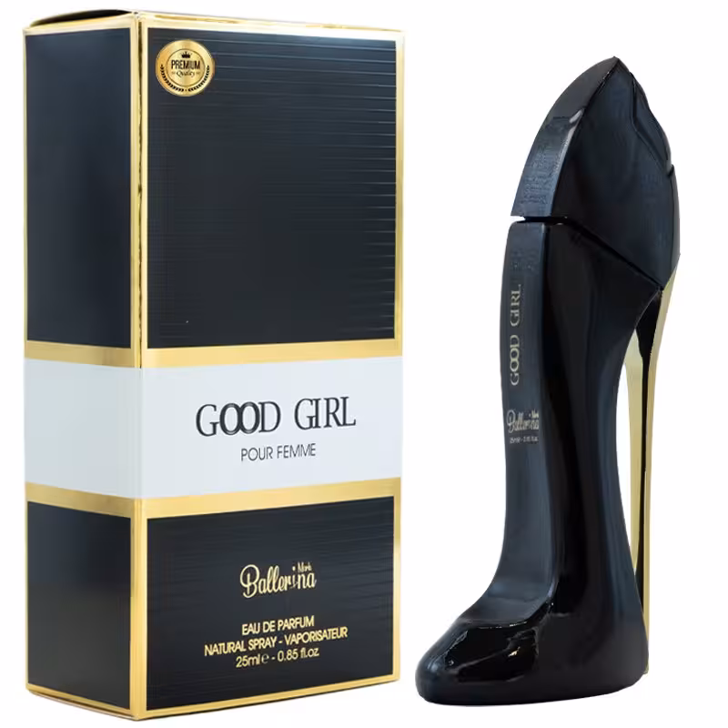عطر جیبی زنانه بالرینا مدل گود گرل با رایحه گرم حجم 25 میلی لیتر