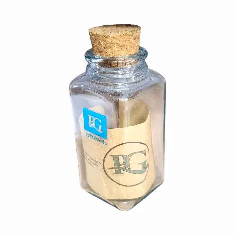 ویال چهارگوش درب چوب پنبه ای ارتفاع 8عرض 4/5 سانت