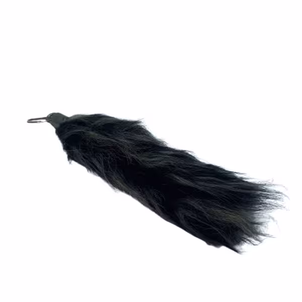 آویز تزئینی خودرو طرح دم روباه متوسط رنگ مشکی قهوه ای