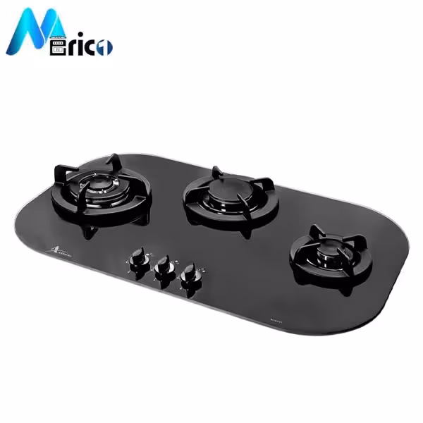 گاز رومیزی اخوان G97 سه شعله شیشه مشکی