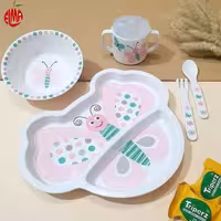 ظرف غذای کودک ملامین پروانه لمون Lemon
