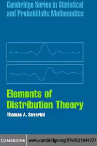 خرید و دانلود نسخه کامل کتاب Elements of Distribution Theory