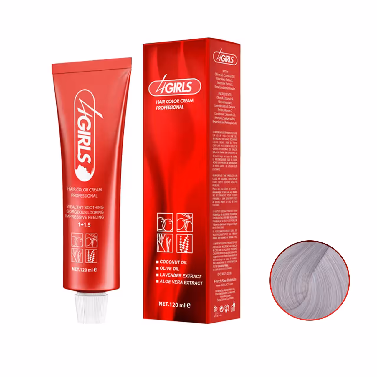 رنگ مو یاسی کاملا روشن فور گرلز سری هایلایت SSL حجم 120ml