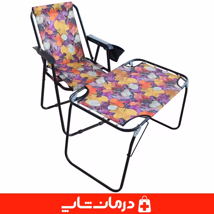 خرید میز و صندلی ساحلی برزنتی تاشو طرحدار میز صندلی مسافرتی