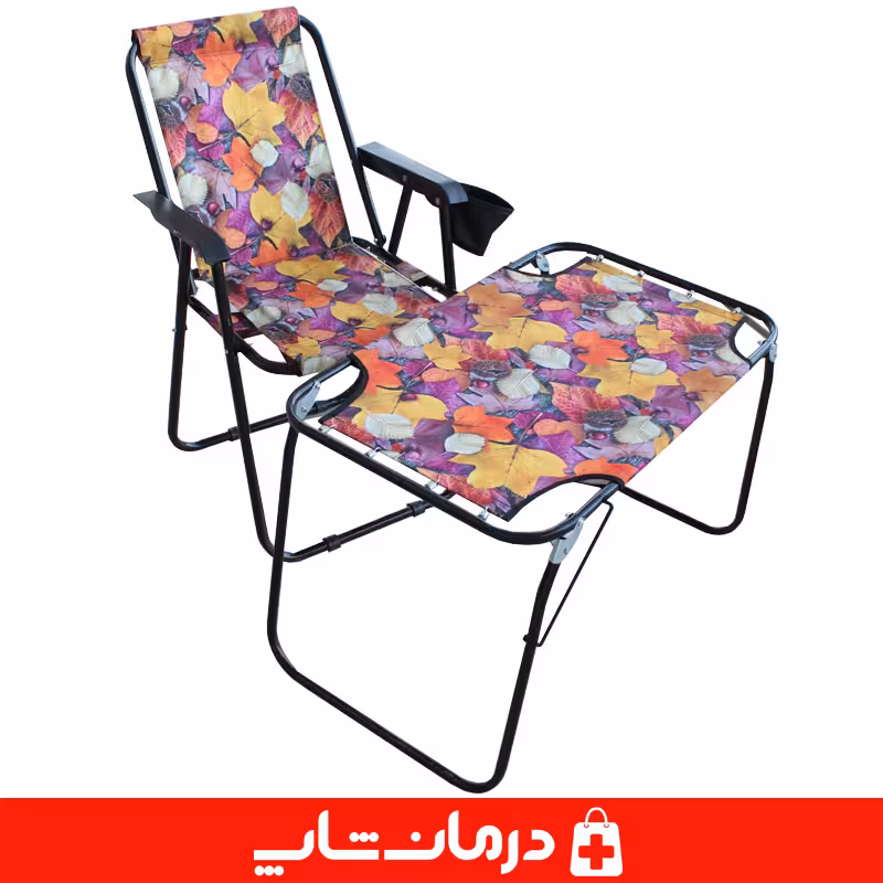 خرید میز و صندلی ساحلی برزنتی تاشو طرحدار میز صندلی مسافرتی