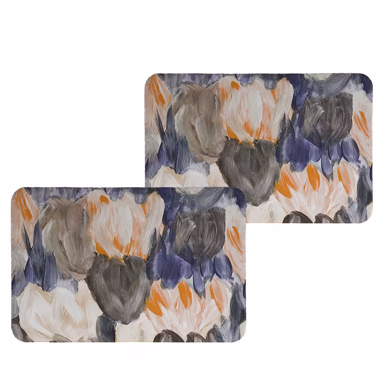 زیربشقابی طرح آبرنگی کد 9052 بسته 2 عددی | کالا مکس