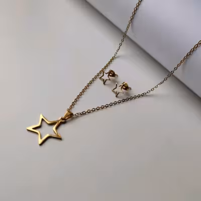 نیم ست دخترانه استیل