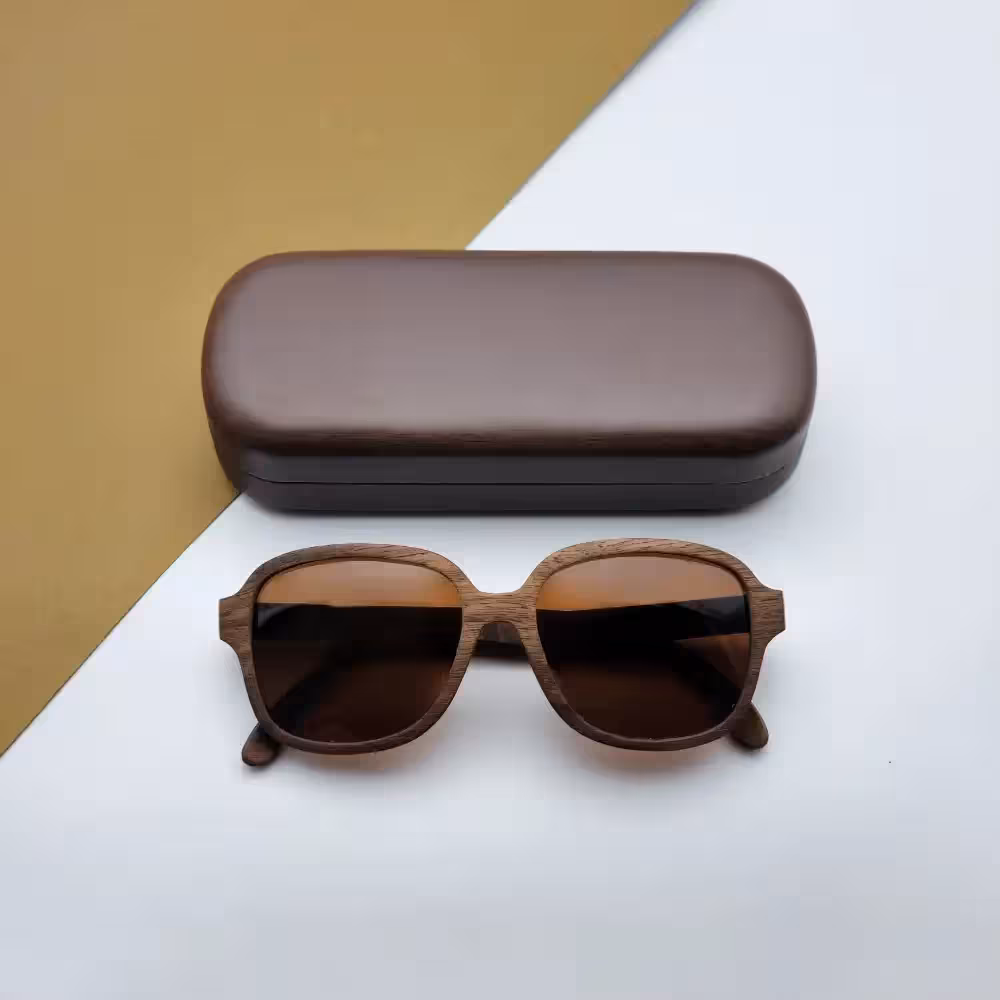 عینک چوبی دست‌ساز مید وود مدل O051