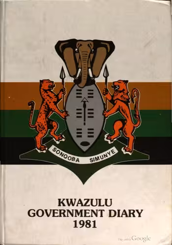 خرید و دانلود نسخه کامل کتاب Kwazulu Government Diary 1981