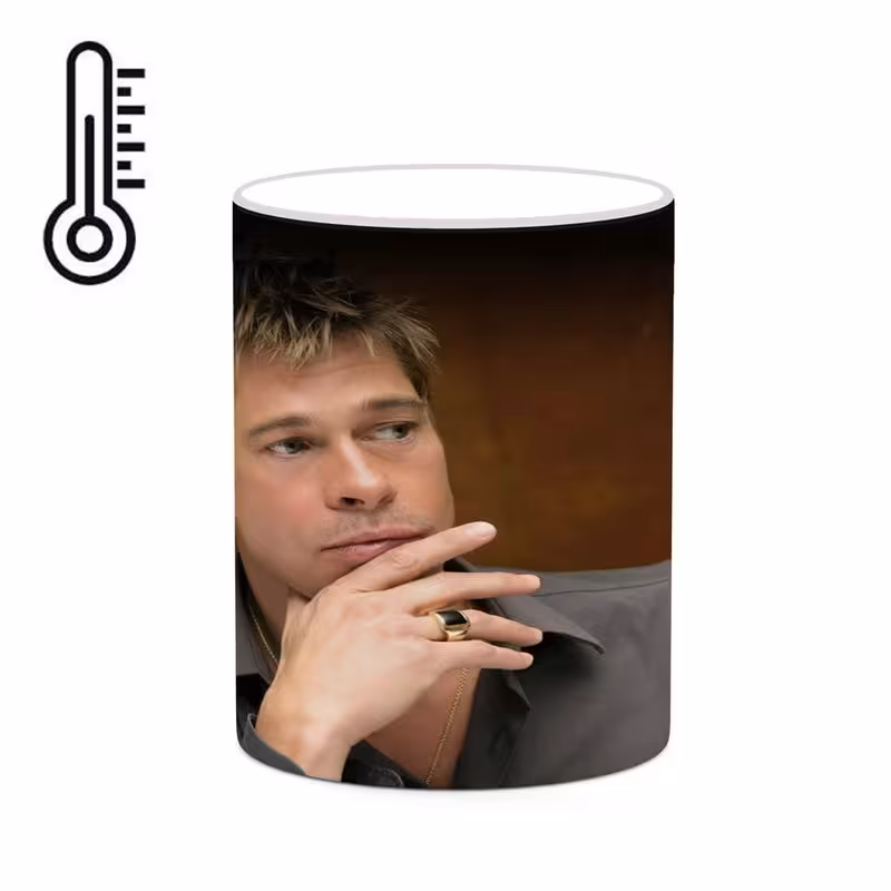 ماگ حرارتی چیتوکالا طرح برد پیت Brad Pitt مدل mgh25296