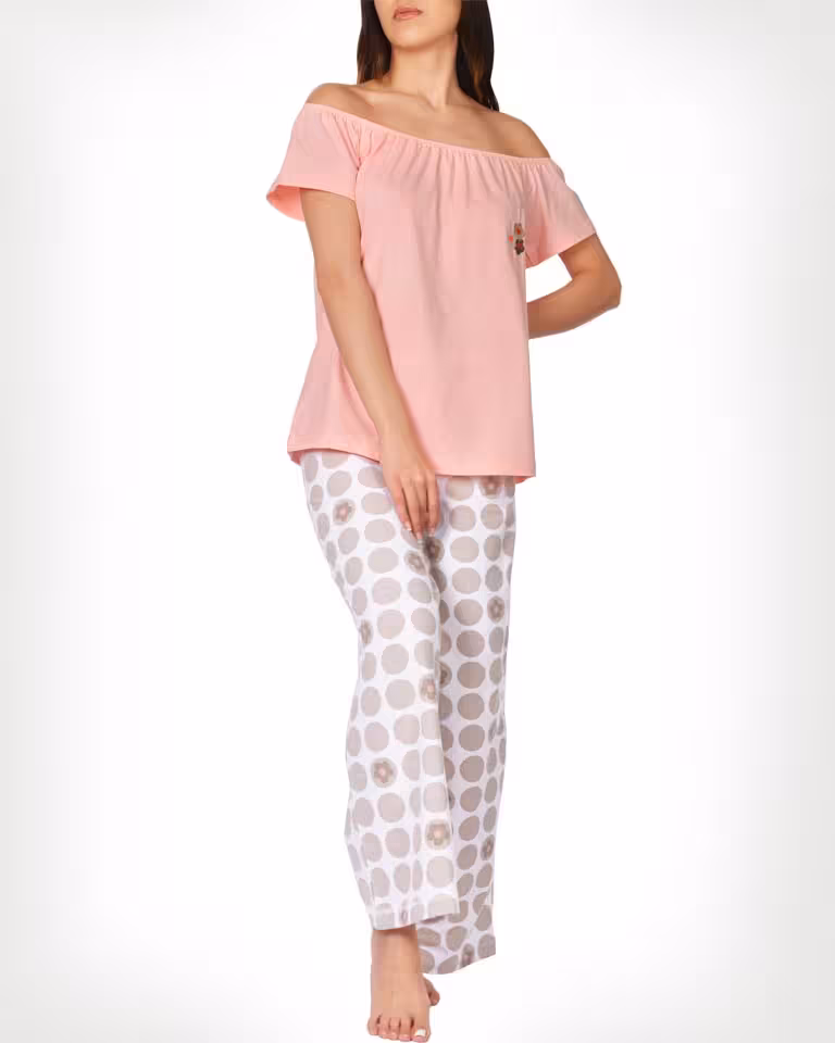 تیشرت و شلوار بلند شکوفه زنانه