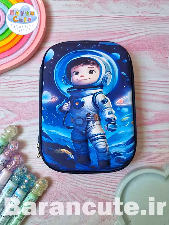 جامدادی وارداتی کتابی برجسته طرح فضانورد