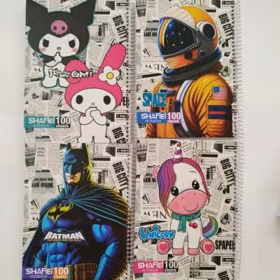 دفتر 100 برگ سیمی اعلا شفیعی(مناسب برای جوایز)