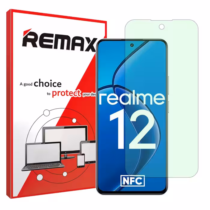 گلس ریلمی Realme 12 4G مدل گرین لایت برند ریمکس کد S