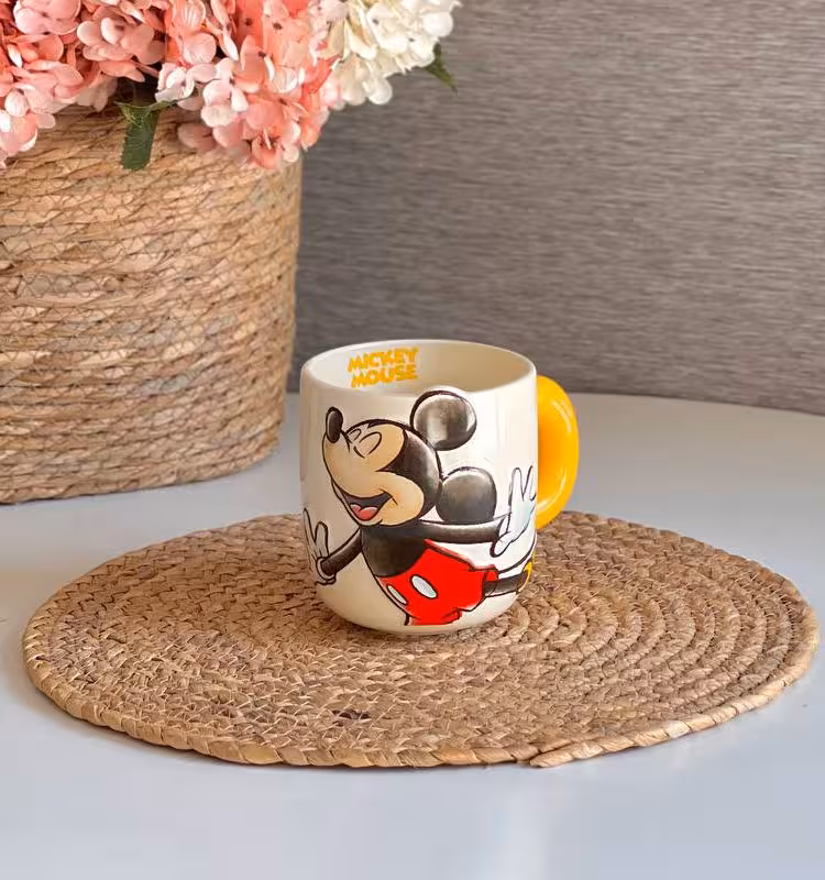 ماگ دیزنی دسته پهن طرح میکی کد 6464